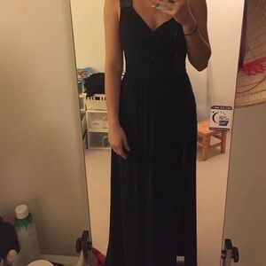 ASOS embellished, one shoulder long dress